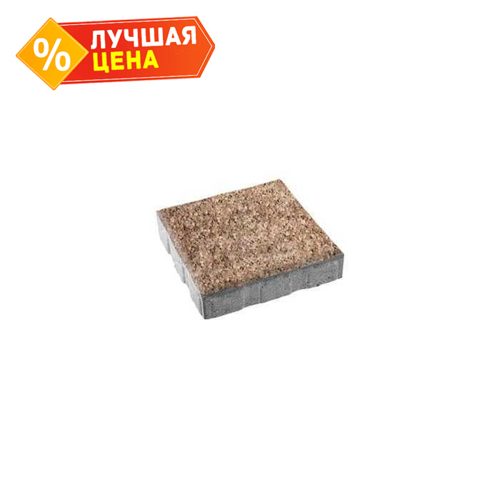 Плитка тротуарная Квадрум Б.7.К.8 Листопад гладкий Хаски 600х600х80 мм