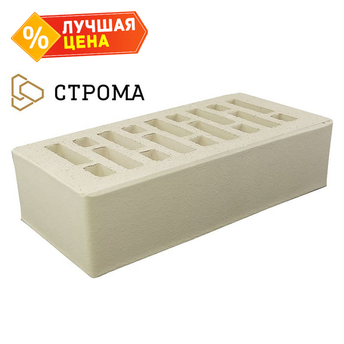 Кирпич облицовочный Строма 0.1НФ Серый, М200, 250×120×65 мм